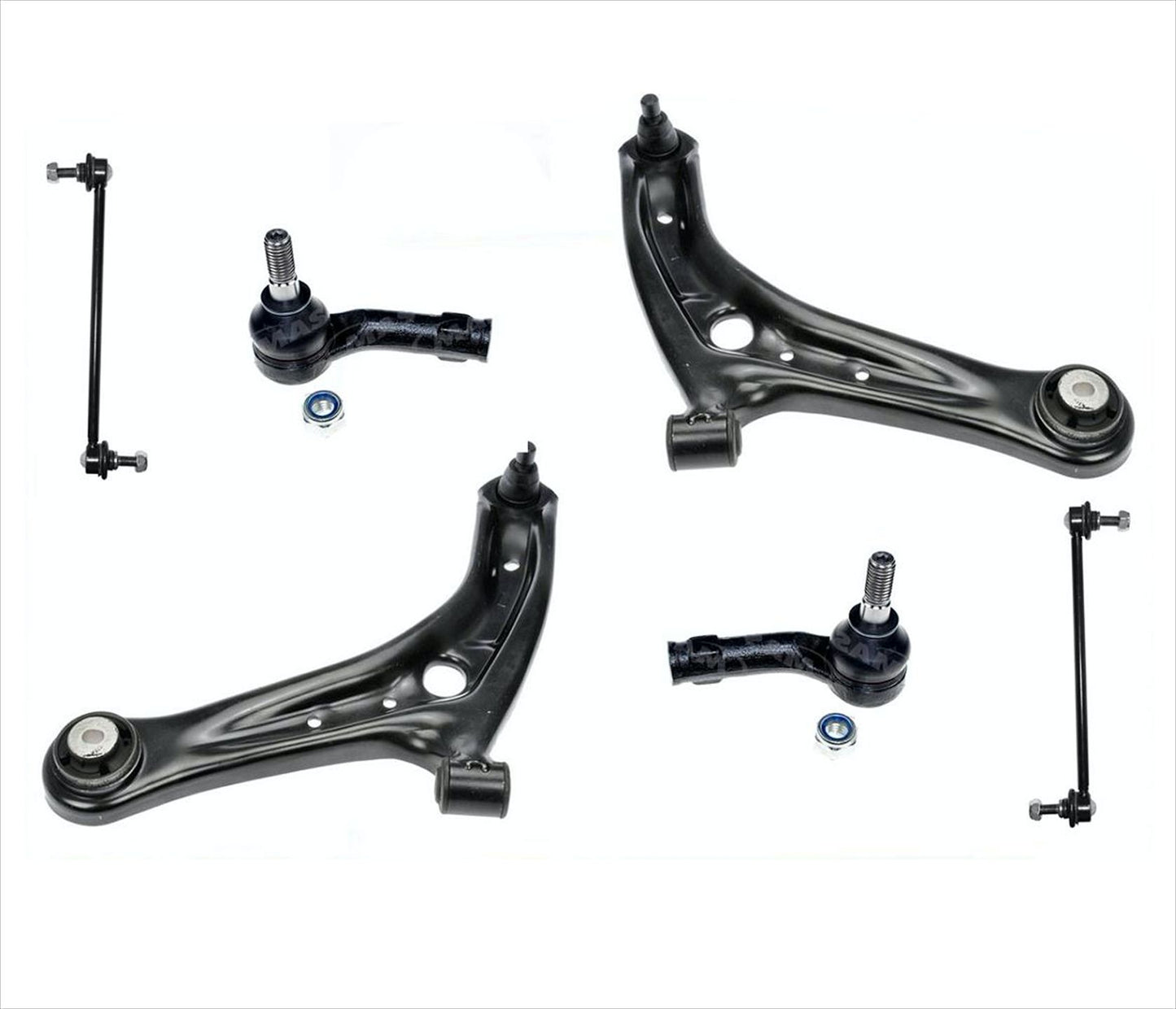 Front Lower Control Arms Inner Outer Tie Rods & Links For Ford Fiesta 2011-2017 - Photo 1