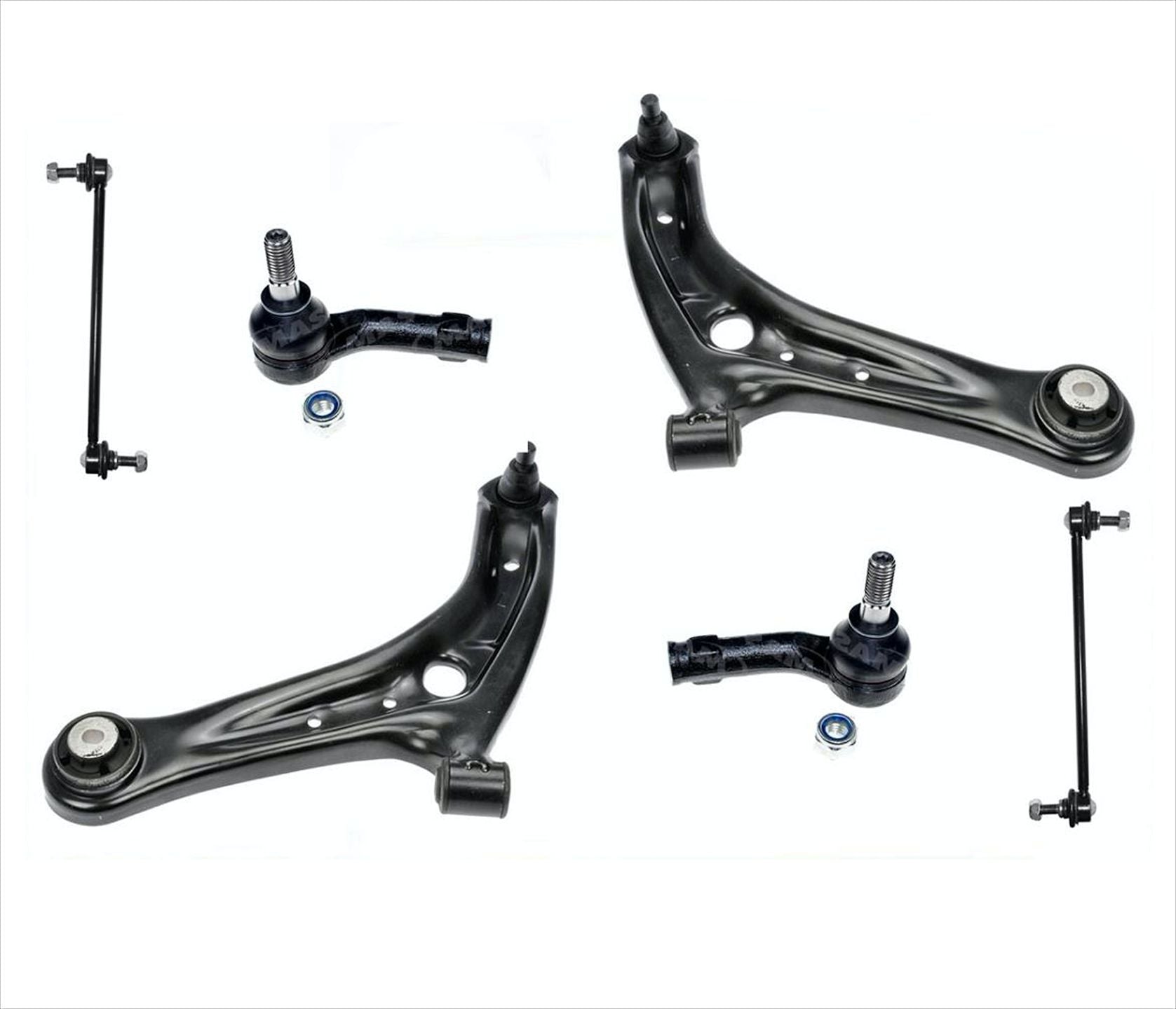 Front Lower Control Arms Inner Outer Tie Rods & Links For Ford Fiesta 2011-2017 - Photo 2