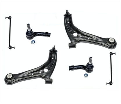 Front Lower Control Arms Inner Outer Tie Rods & Links For Ford Fiesta 2011-2017 - Photo 2