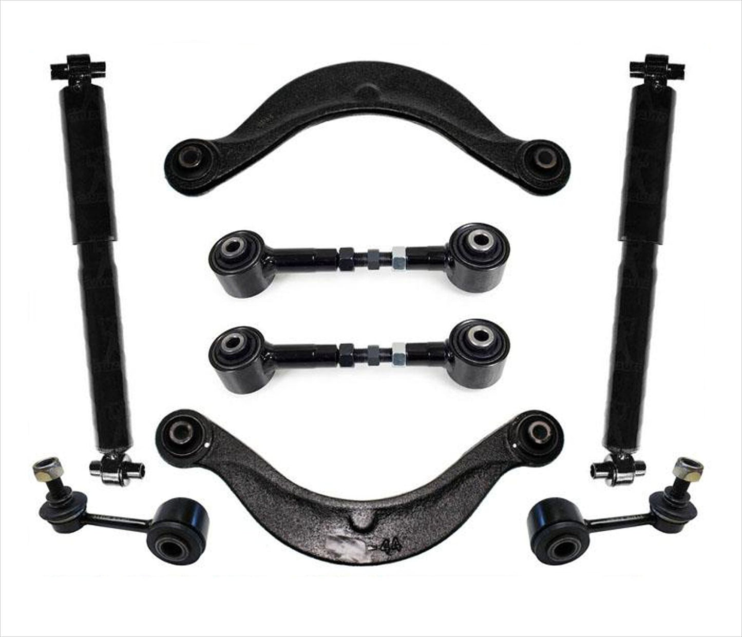 Amortiguadores de bujes de brazos de control de suspensión superior e inferior traseros para Mazda 6 03-08, 8 piezas