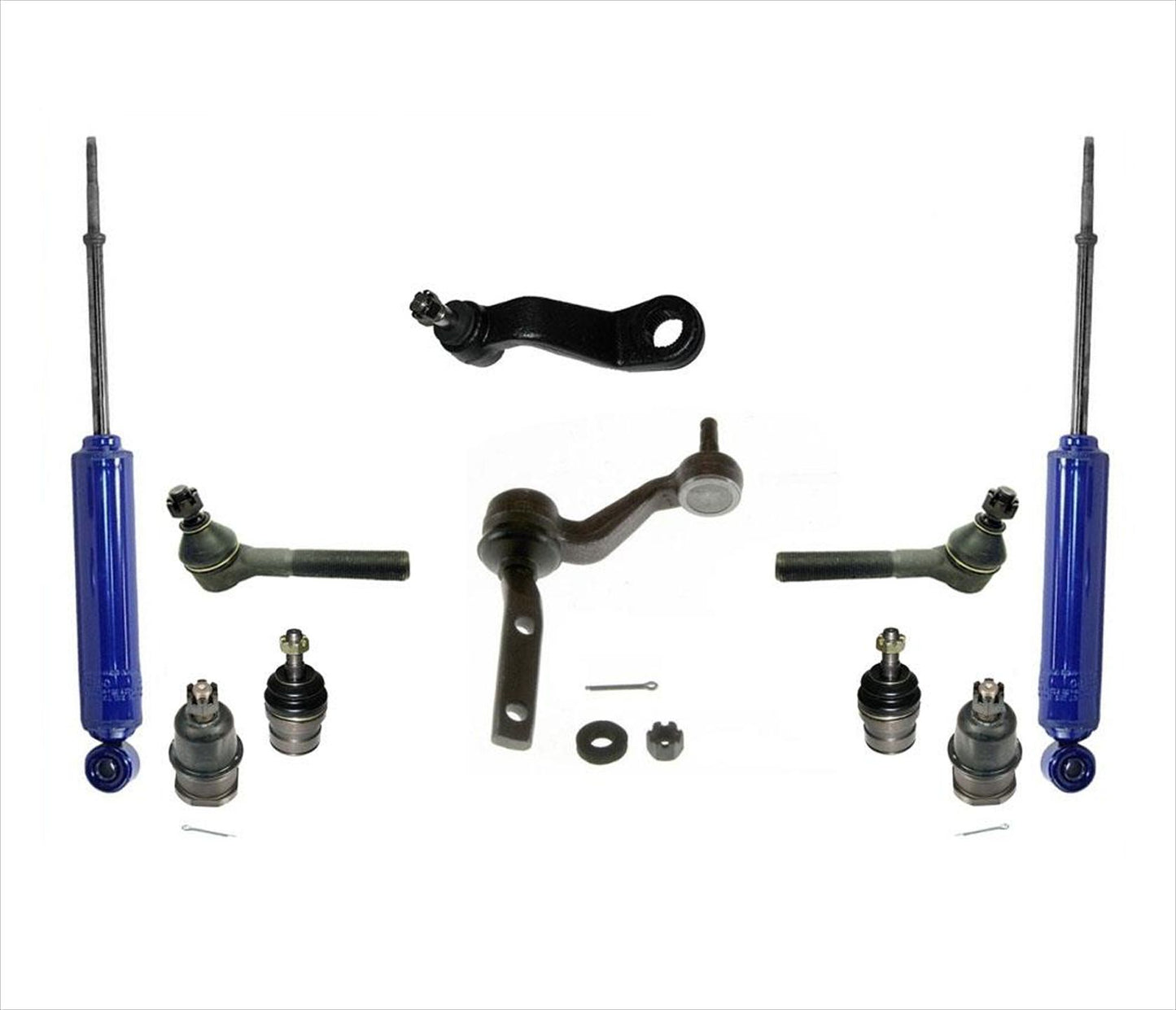 87-96 4 ruedas motrices Dakota Idler &amp; Pitman Arm Ball Joints Tie Rods Shocks 10Pc