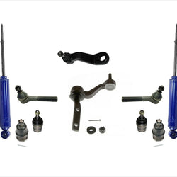 87-96 4 Wheel Drive Dakota Idler & Pitman Arm Ball Joints Tie Rods Shocks 10Pc