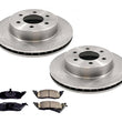 Front Brake Rotors Ceramic Brake Pads 4 Wheel Drive for Dodge Dakota 91-96