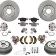 For 10-13 Ford Transit Rotors Ceramic Brake Pads Drums Shoes Hub Bearings 14pc