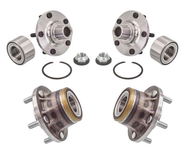 Frt Hub Bearing & Bearing Repair Kits + Rear Hub Bearings For 10-13 Ford Transit