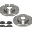 For 2014-15 Mazda 6 2.5L REAR Brake Disc Rotors & Ceramic Brake Pads