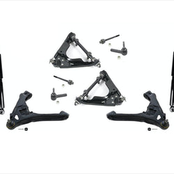 Durango Dakota 4WD Upper AND Lower Control Arms Ball Joints Tie Rods 10Pc KIT