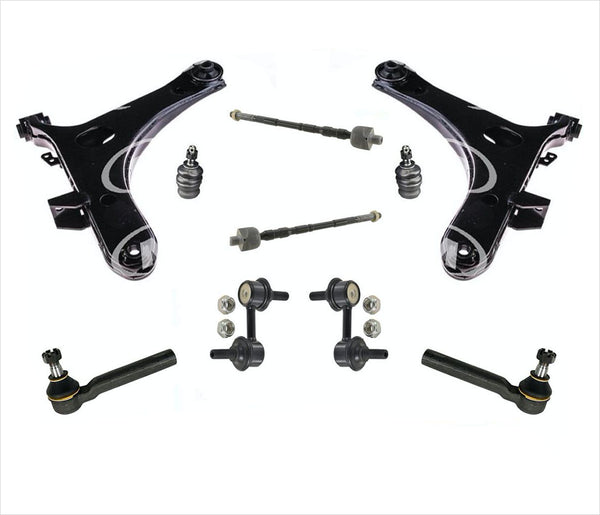 Brazos de control inferiores delanteros con rótulas, kit de 10 piezas para Subaru Impreza 08-11