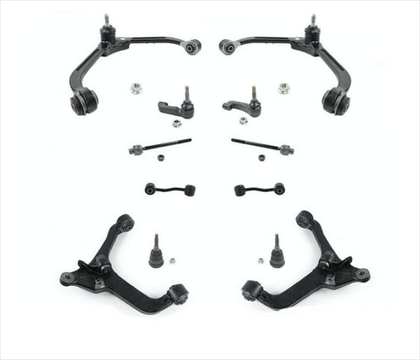 02-04 Liberty Front Lower & Upper Control Arms Tie Rods Sway Bar Ball Joints