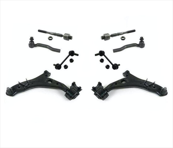 Fits 07-14 Edge 07-15 MKX Front Lower Control Arms With Ball Joints Tie 8Pc Kit