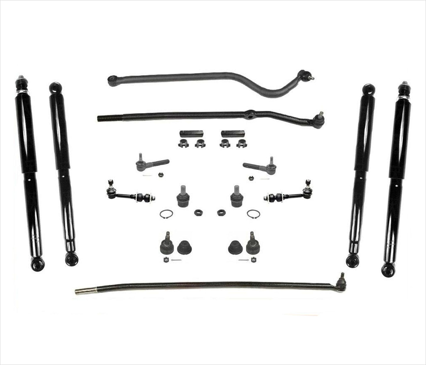 Barras de amarre de enlace de arrastre barra de seguimiento enlaces de barra estabilizadora amortiguadores BJ para Dodge Ram 1500 98-99