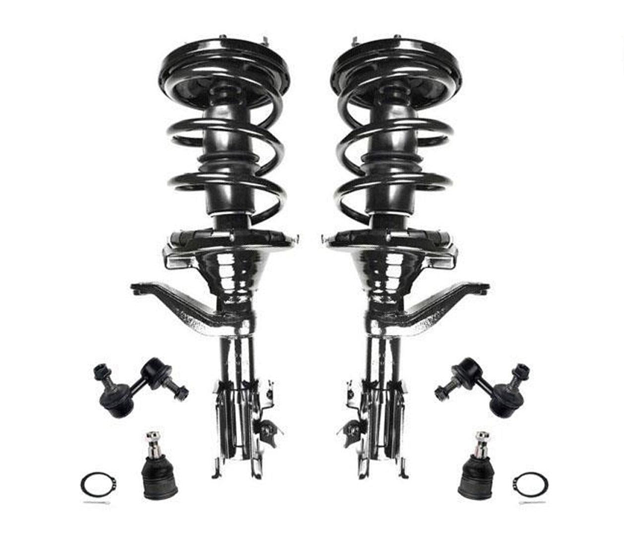 Se adapta a Honda CRV 2002-2006, puntales delanteros completos, eslabones de barra estabilizadora y rótulas