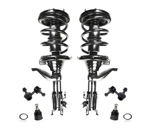 Fits For 2002-2006 Honda CRV Front Complete Struts Sway Bar Links & Ball Joints