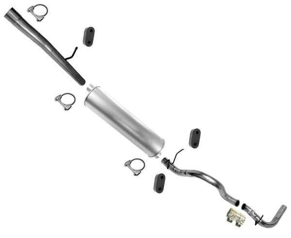 Exhaust System Ext Pipe Muffler Tail Pipe For 2005-2006 Ford E150 Van 4.6L