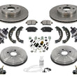 Brake Rotors & Ceramic Brake Pads Drums Shoes Cyl Hubs Kit 04-06 Scion xB 12pc