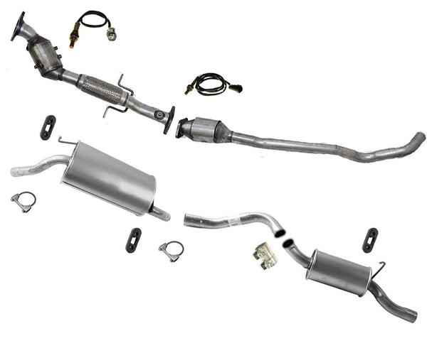 For 10-13 Transit Connect 2.0 Catalytic Converters O2 Sensors Muffler Pipes