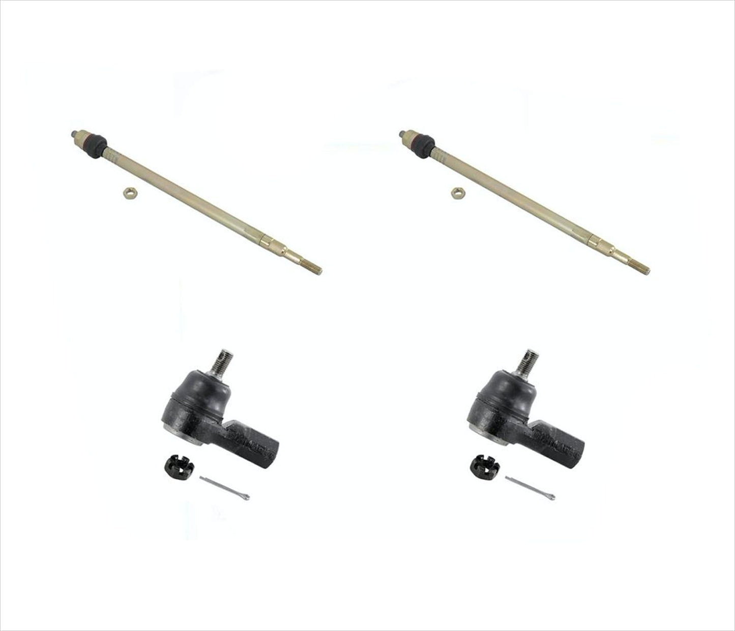 For 2001-2005 Honda Civic EX LX DX HX Front Inner & Outer Tie Rod