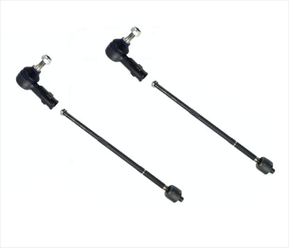 Se adapta a Smart ForTwo 2008-2016, varillas de amarre interiores y exteriores delanteras, juntas esféricas, kit de 8 piezas