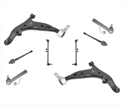 Front Lower Control Arms W BJ Front Links & Tie Rods For Nissan Quest 2004-2009