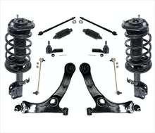 Front Stuts Control Arms Tie Rods 12P fits Toyota Matrix Front Wheel Drive 03-08