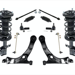 Front Stuts Control Arms Tie Rods 12P fits Toyota Matrix Front Wheel Drive 03-08