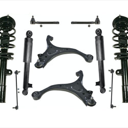 Front Struts Rear Shocks Control Arms Links Tie Rods fits 10-12 Hyundai Santa Fe
