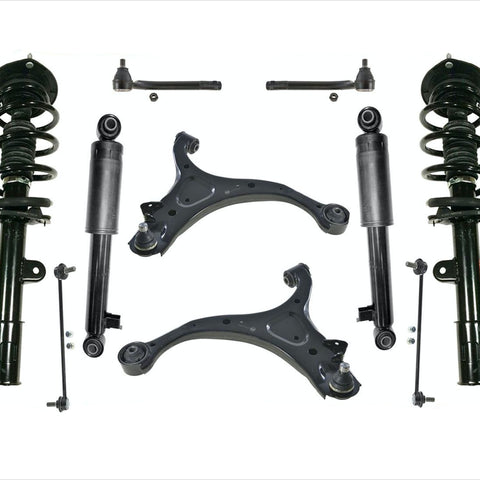 Puntales delanteros Amortiguadores traseros Brazos de control Enlaces Barras de acoplamiento se adapta a Hyundai Santa Fe 10-12