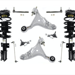 Front Complete Struts Lower Control Arm BJ Tie Rods & Links For Volvo S60 01-07