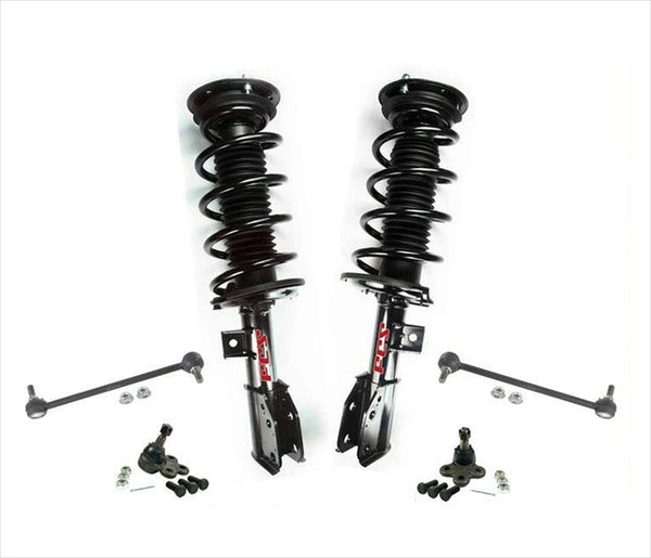 Fits For 08-10 VUE 3.5L Front Coil Spring Struts Ball Joints Sway Bar links 6Pc