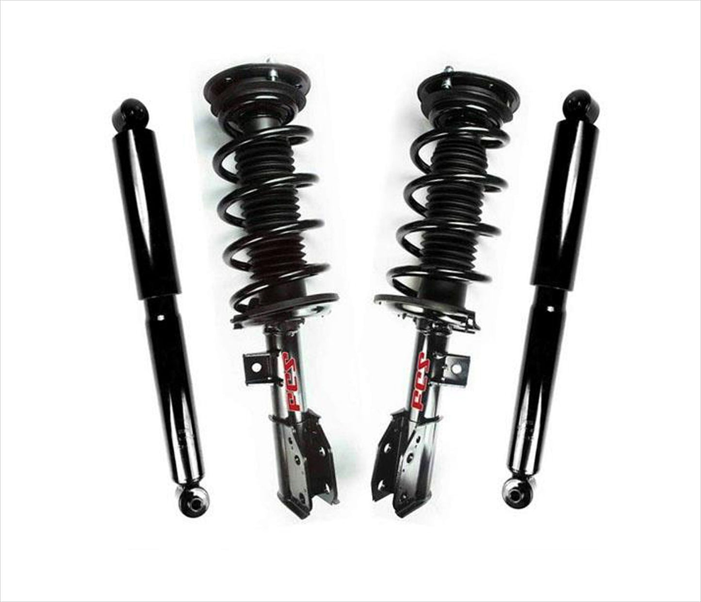 Fits 08-10 VUE 3.5L XR XE Front L & R Coil Spring Strut Assembly's Rr Shocks 4Pc