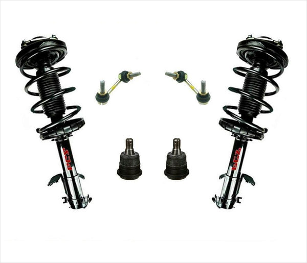 02-03 Maxima / 02-04 I35 NON ELECTRONIC Frt Coil Spring Struts and Mounts 6Pc