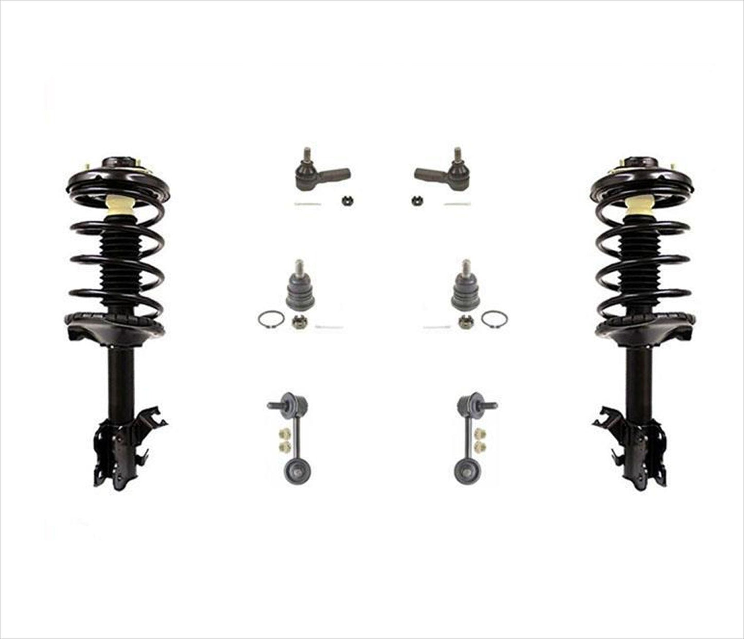 Para Nissan 02-03 Maxima con soporte de resorte de bobina frontal no electrónico, 8 piezas