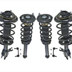 For Nissan 02-03 Maxima Complete Loaded Coil Spring Front Sway Bar Links 6Pc