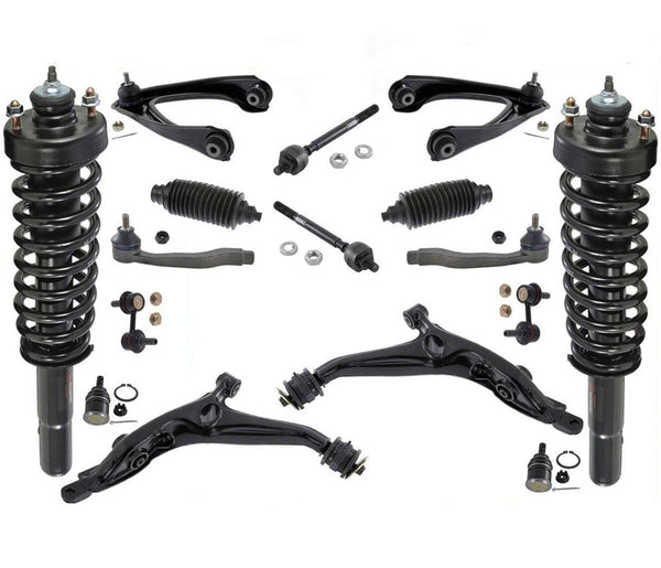 Puntales delanteros brazos inferiores superiores varillas de amarre enlaces 16 piezas se adapta a Honda CR-V 97-01