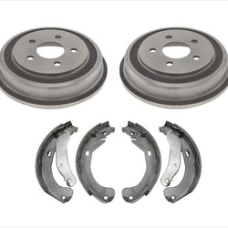 Fits For 05-07 Chevrolet Malibu Rear Brake Drums and Organic Brake Shoes 3pc