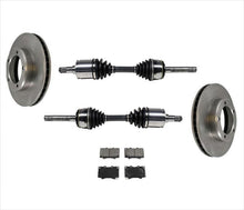 Brake Disc Rotors Pads  CV Drive Axle Shaft for 98-07 Lexus LX470 5Pc