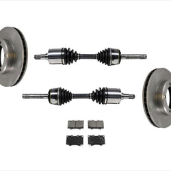 Pastillas de rotores de disco de freno 100% nuevo eje de transmisión CV para 98-07 Lexus LX470 5 piezas