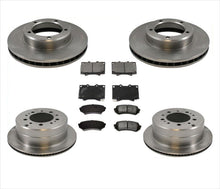 Pastillas de freno de rotores delanteros y traseros para Lexus LX470 para Toyota Landcruiser 98-07