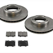 98-07 Lexus LX470 Toyota Landcruiser Front Brake Rotors & Ceramic Brake Pads