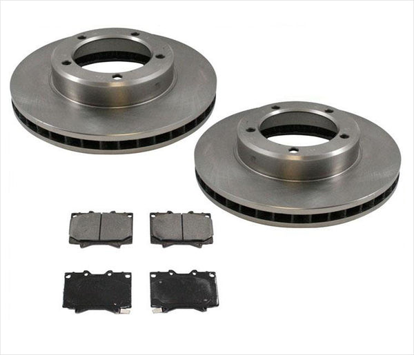 98-07 Lexus LX470 Toyota Landcruiser Front Brake Rotors & Ceramic Brake Pads