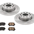 For 2006-2009 Volkswagen Rabbit New Rear Brake Rotors & Pads 260MM