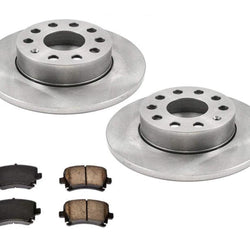 For 2006-2009 Volkswagen Rabbit New Rear Brake Rotors & Pads 260MM