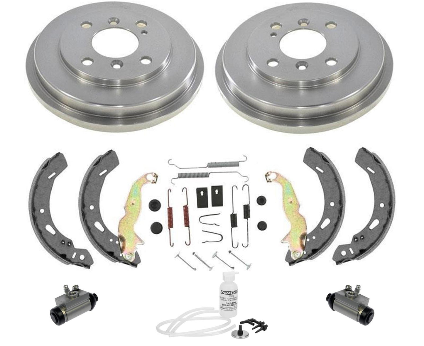 Rear Drums Rear Brake Shoes Ford Fiesta 11-19 SE With Rear Drum Brake 7pc