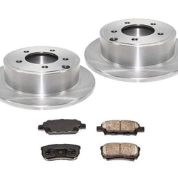 Rear Disc Brake Rotors and Ceramic Brake Pads for Dodge Avenger 2008-2010
