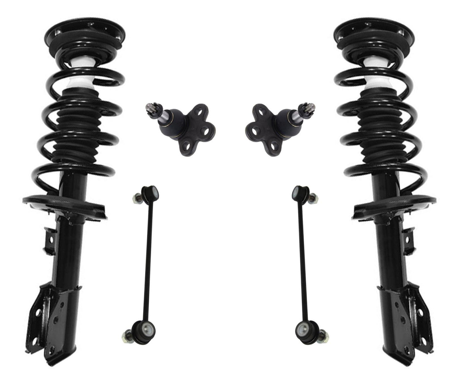 Complete Coil Spring Struts Assembly's Ball J for 07-09 Chevrolet Equinox 3.4 6p