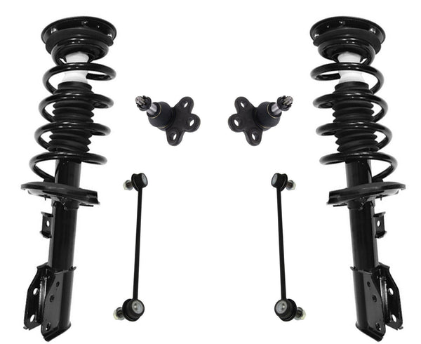 Complete Coil Spring Struts Assemblys Ball J for 07-09 Chevrolet Equinox 3.4 6p