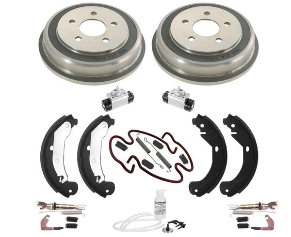 Rear 5 Lug Drums Shoes Wheel Cylinders Spring Kit for GMC Cobalt HHR 06-08 9pc