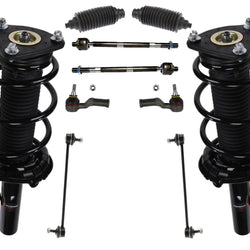 Puntales de resorte helicoidales completos para tracción delantera 04-10 2.4L Volvo S40 V50 10 piezas