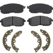 Front Ceramic Brake Pads & Brake Brake Shoes Fits 2001 Nissan Sentra 1.8L