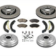 Rotors Brakes Drums Shoes Spring Kit for Chevrolet Aveo Fits Pontiac G3 07-11